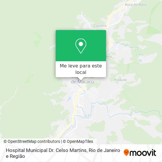 Hospital Municipal Dr. Celso Martins mapa