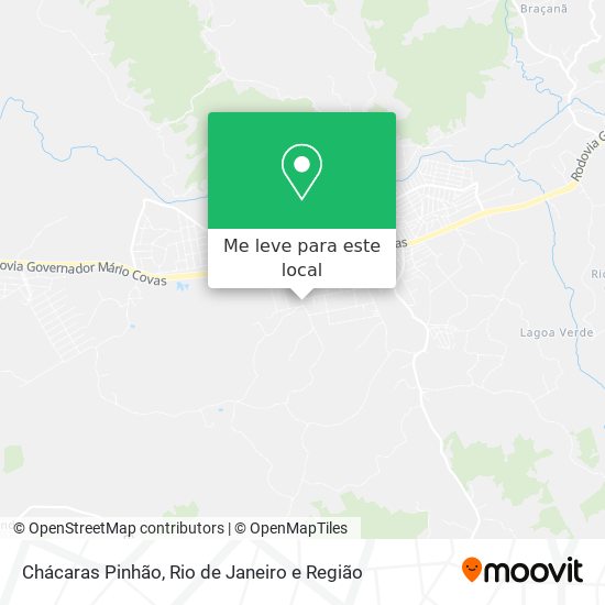 Chácaras Pinhão mapa
