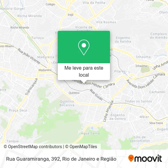 Rua Guaramiranga, 392 mapa