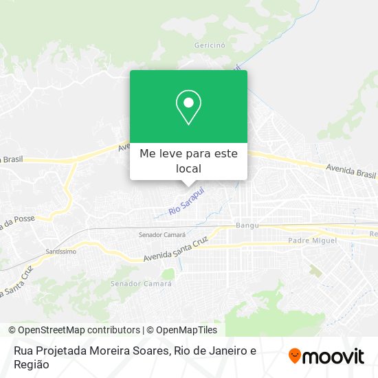 Rua Projetada Moreira Soares mapa