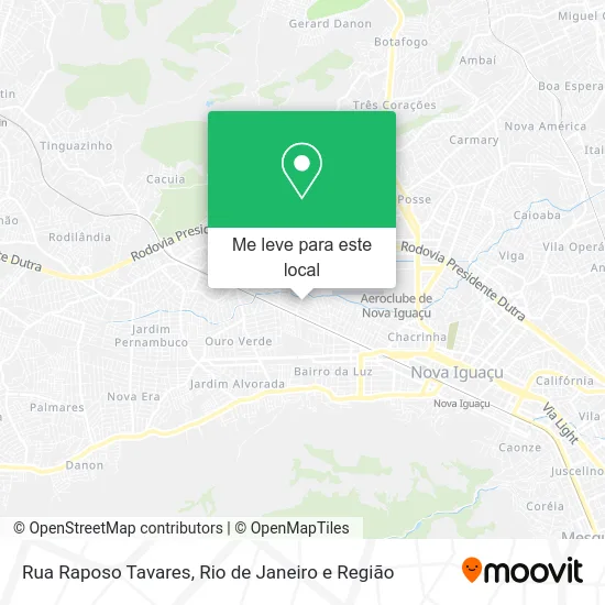 Rua Raposo Tavares mapa
