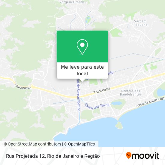 Rua Projetada 12 mapa