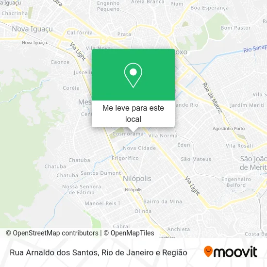 Rua Arnaldo dos Santos mapa