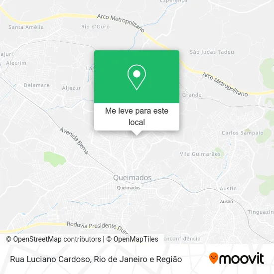 Rua Luciano Cardoso mapa