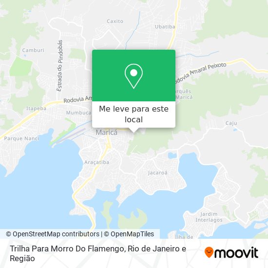 Trilha Para Morro Do Flamengo mapa