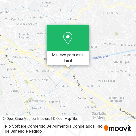 Rio Soft Ice Comercio De Alimentos Congelados mapa