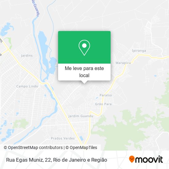 Rua Egas Muniz, 22 mapa