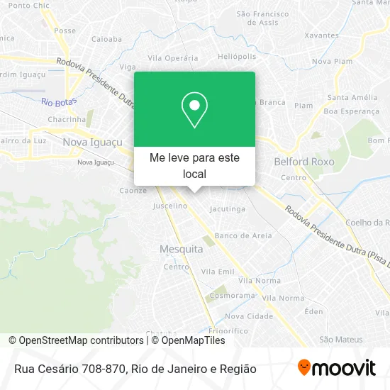 Rua Cesário 708-870 mapa