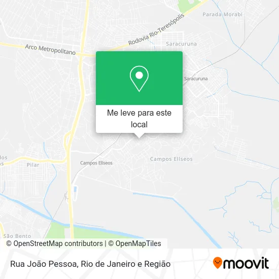 Rua João Pessoa mapa