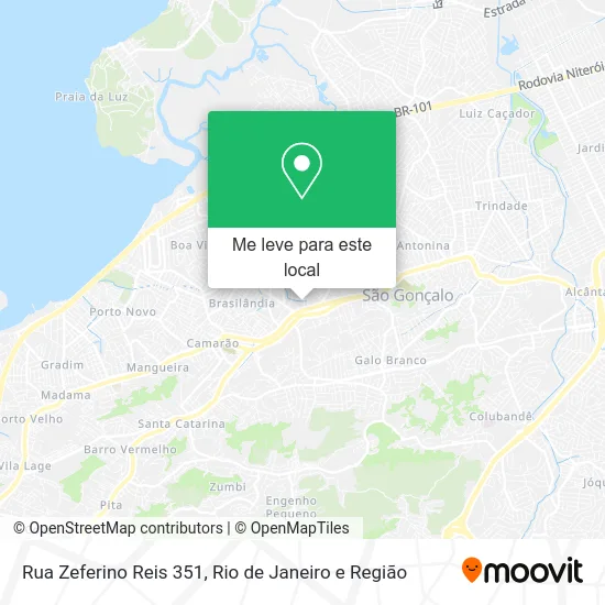 Rua Zeferino Reis 351 mapa
