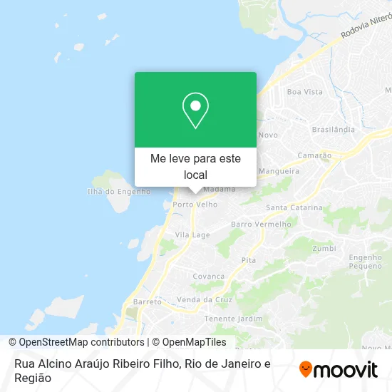 Rua Alcino Araújo Ribeiro Filho mapa