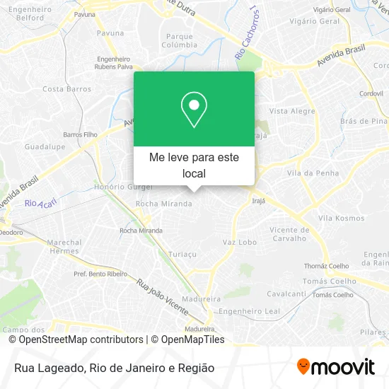 Rua Lageado mapa