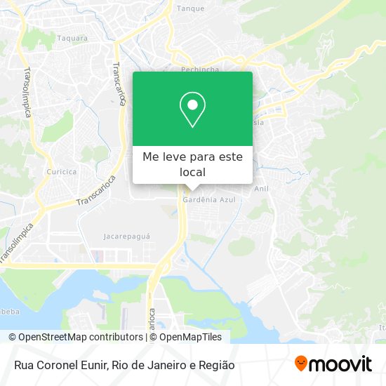 Rua Coronel Eunir mapa