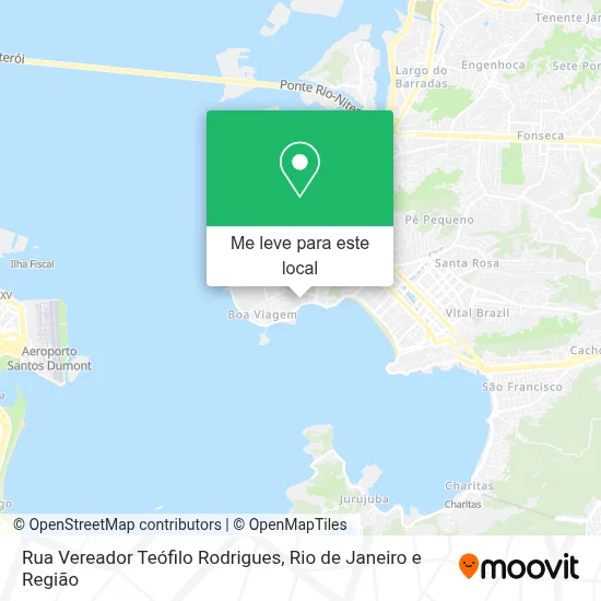 Rua Vereador Teófilo Rodrigues mapa
