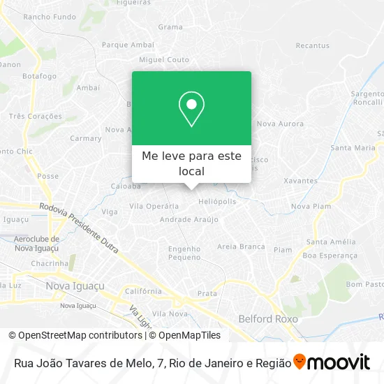 Rua João Tavares de Melo, 7 mapa