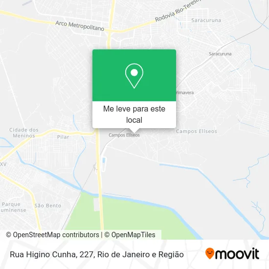 Rua Higino Cunha, 227 mapa