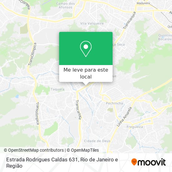 Estrada Rodrigues Caldas 631 mapa