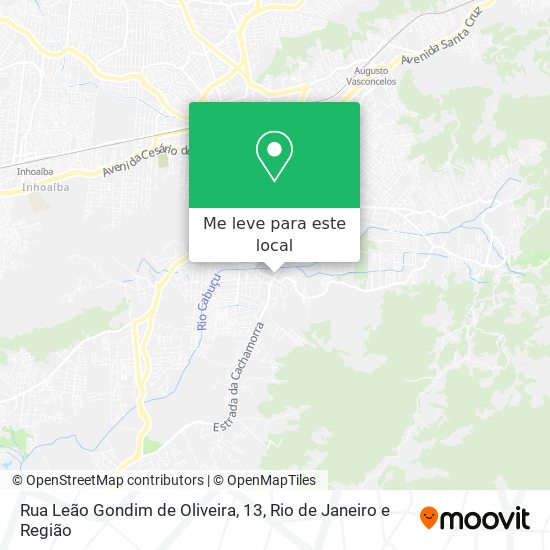 Rua Leão Gondim de Oliveira, 13 mapa