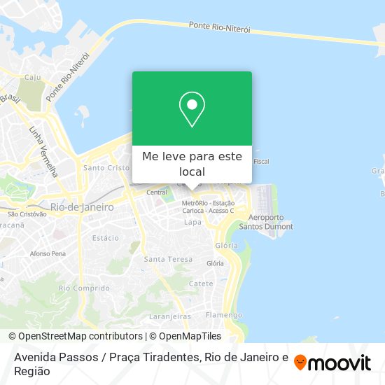 Avenida Passos / Praça Tiradentes mapa