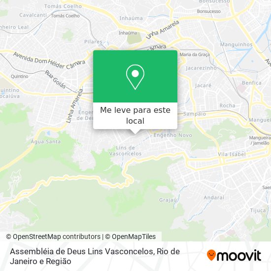 Assembléia de Deus Lins Vasconcelos mapa