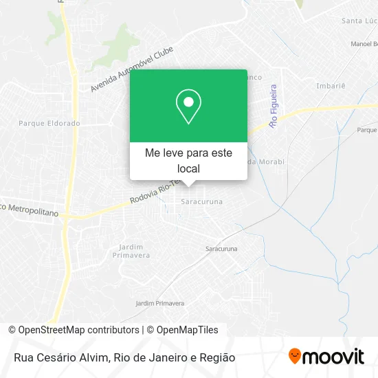 Rua Cesário Alvim mapa