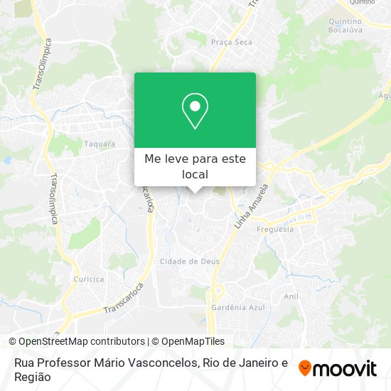 Rua Professor Mário Vasconcelos mapa