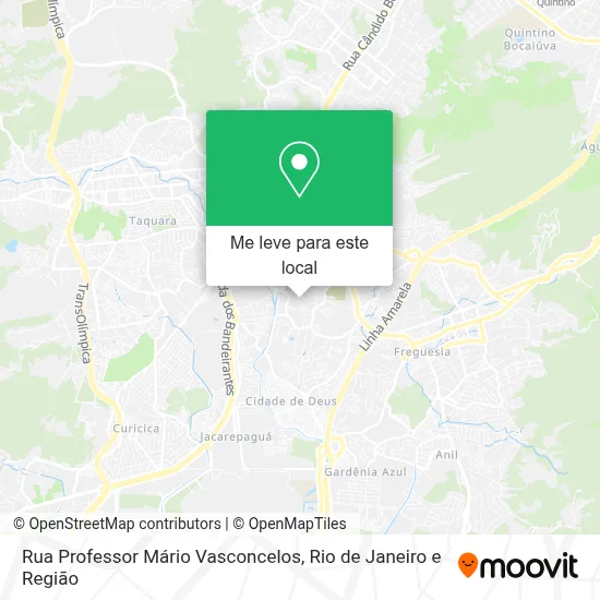 Rua Professor Mário Vasconcelos mapa