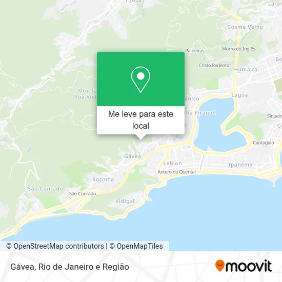 Gávea mapa