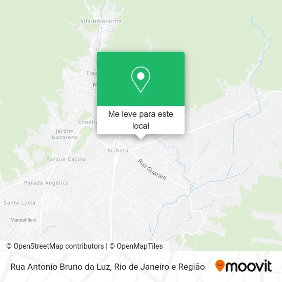 Rua Antonio Bruno da Luz mapa