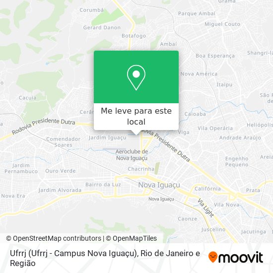 Ufrrj (Ufrrj - Campus Nova Iguaçu) mapa