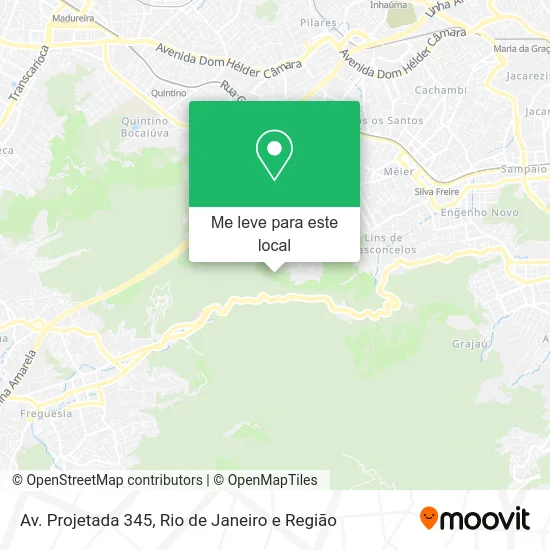Av. Projetada 345 mapa