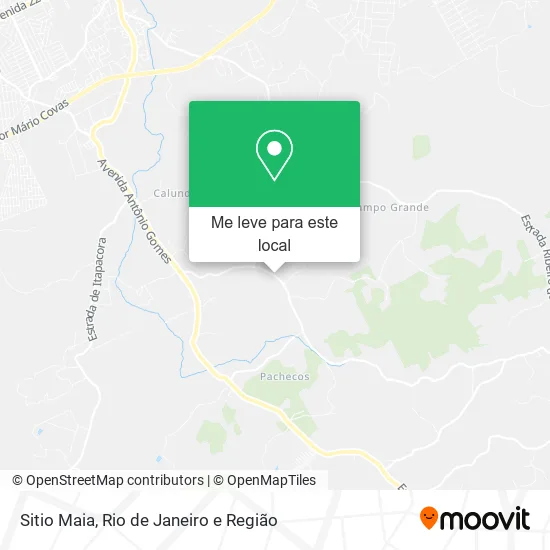 Sitio Maia mapa