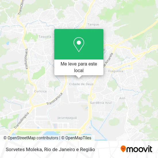 Sorvetes Moleka mapa