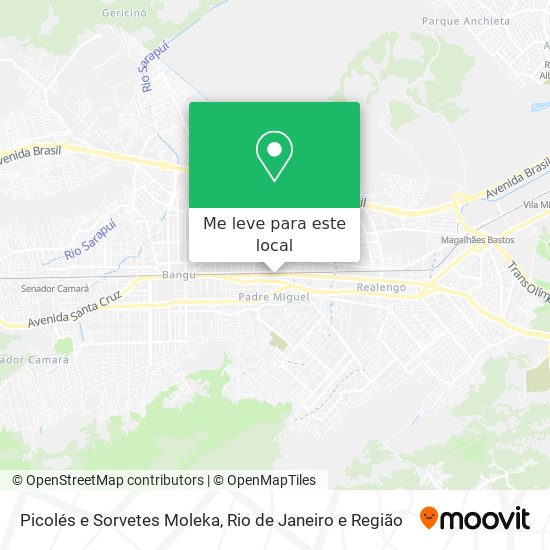 Picolés e Sorvetes Moleka mapa