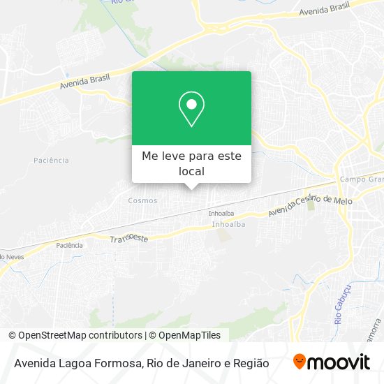 Avenida Lagoa Formosa mapa
