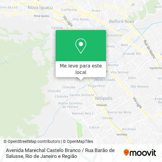 Avenida Marechal Castelo Branco / Rua Barão de Salusse mapa