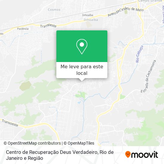 Centro de Recuperação Deus Verdadeiro mapa