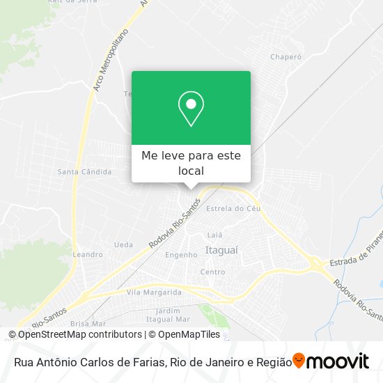 Rua Antônio Carlos de Farias mapa
