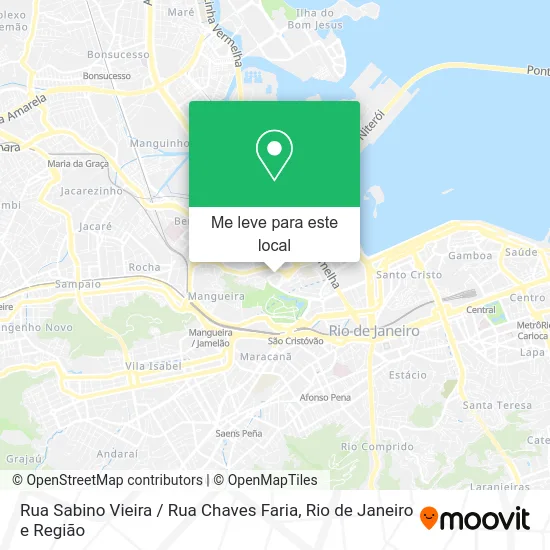 Rua Sabino Vieira / Rua Chaves Faria mapa