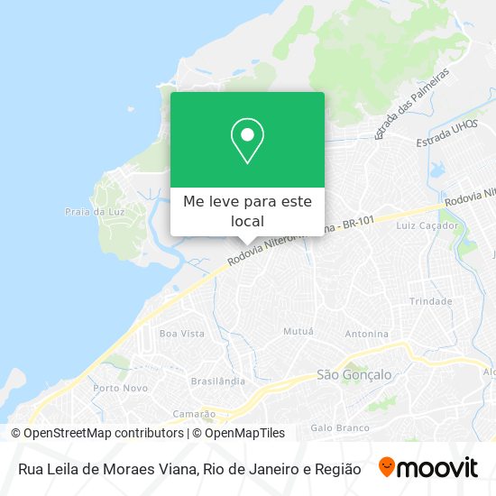 Rua Leila de Moraes Viana mapa