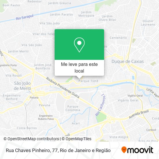 Rua Chaves Pinheiro, 77 mapa