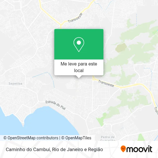 Caminho do Cambuí mapa