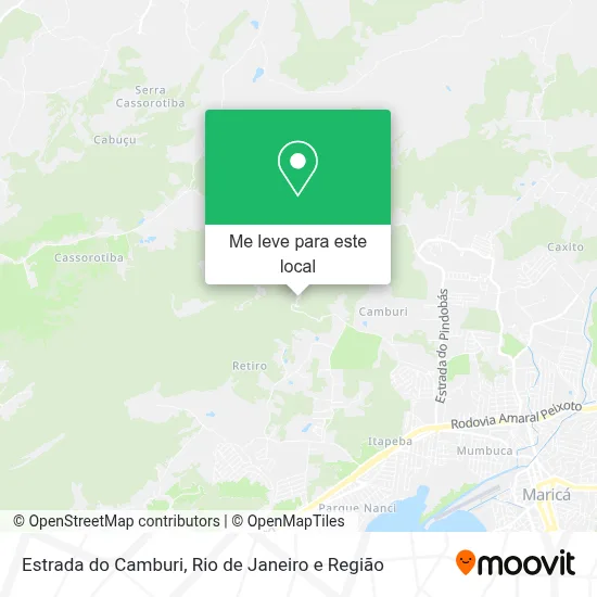 Estrada do Camburi mapa