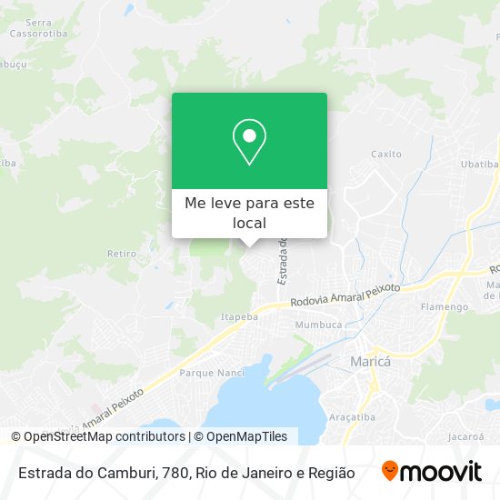 Estrada do Camburi, 780 mapa