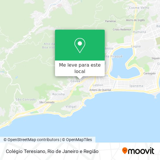 Colégio Teresiano mapa