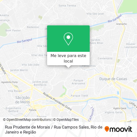 Rua Prudente de Morais / Rua Campos Sales mapa