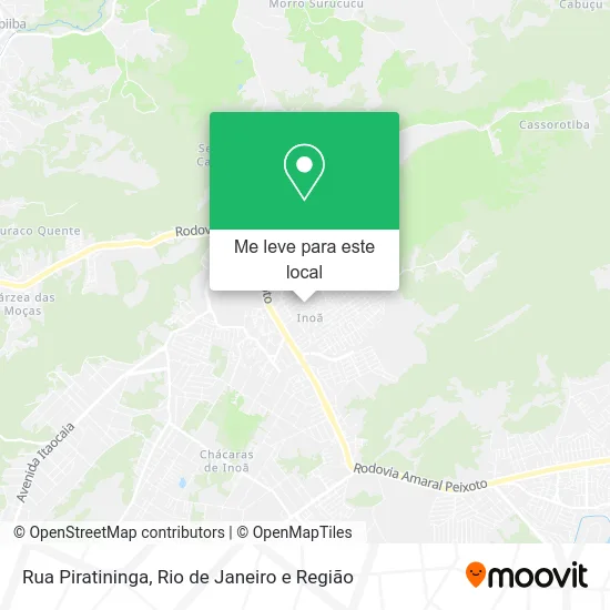 Rua Piratininga mapa