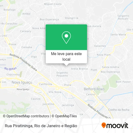 Rua Piratininga mapa