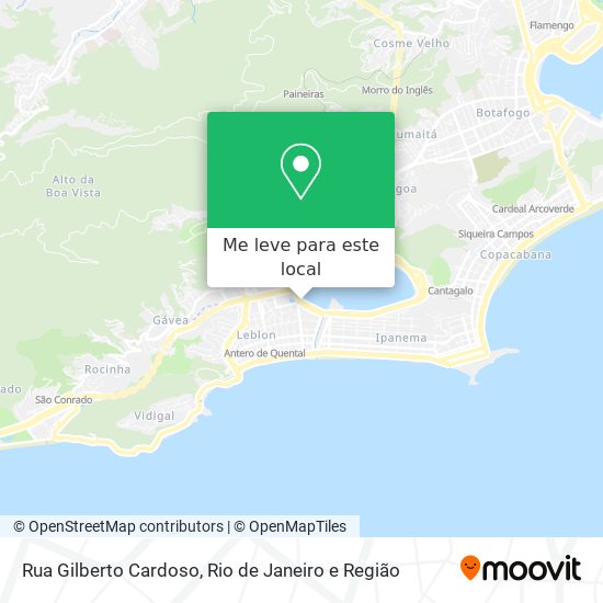 Rua Gilberto Cardoso mapa