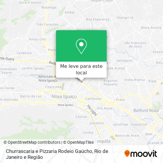 Churrascaria e Pizzaria Rodeio Gaúcho mapa